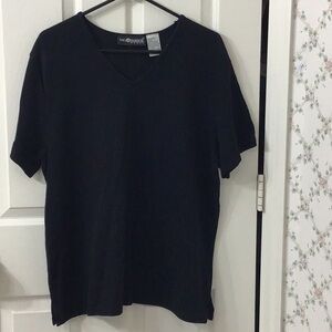 PLUS size 1X Sag Harbor brand black shirt.